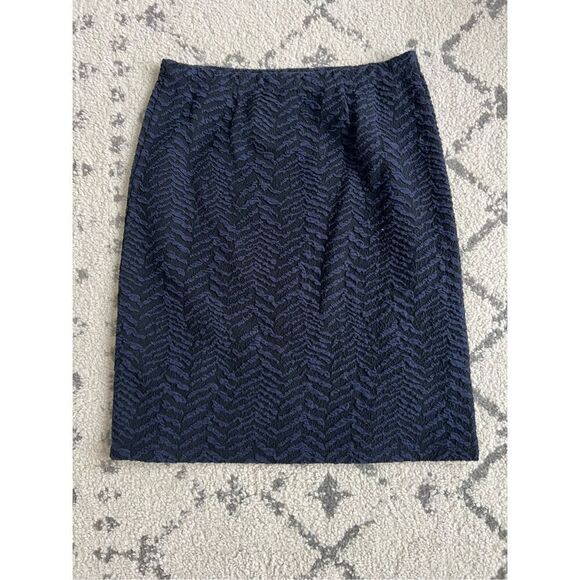 J. McLaughlin Mini Skirt Womens Small Blue Polyester Blend - Picture 6 of 7